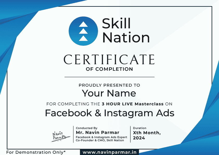 Facebook & Instagram Ads Certificate