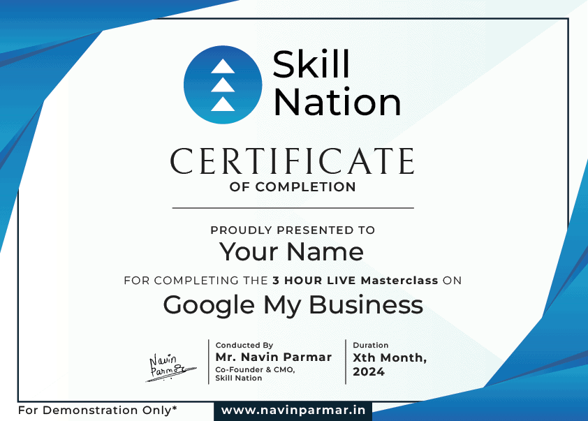 Google My Business Certificate