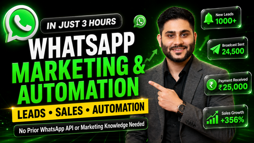 WhatsApp Marketing & Automation Workshop in 3 Hours